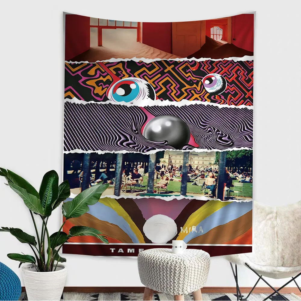Новый Tame Impala психоделический хиппи настенные гобелены для гостиной домашний