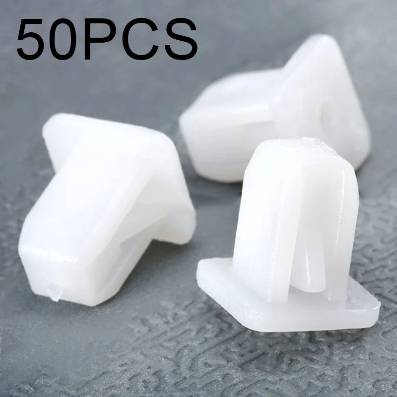 

Assortment White Plastic Square Fasteners Car Kit Fender Trim Panel Rivet Push Retainer Tool Replaces Durable Clips