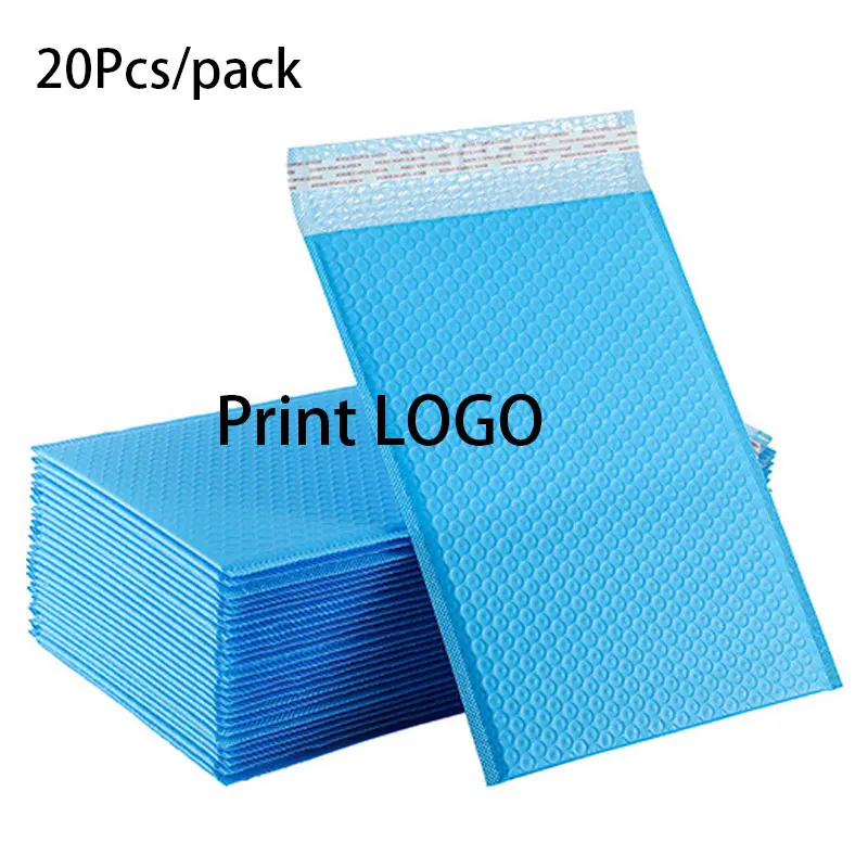 

Blue Color PE Film Envelopes Bubble Bag Delivery Express Shockproof Padded Mailing Bags Envelopes Clothing Postal Courier Pouch