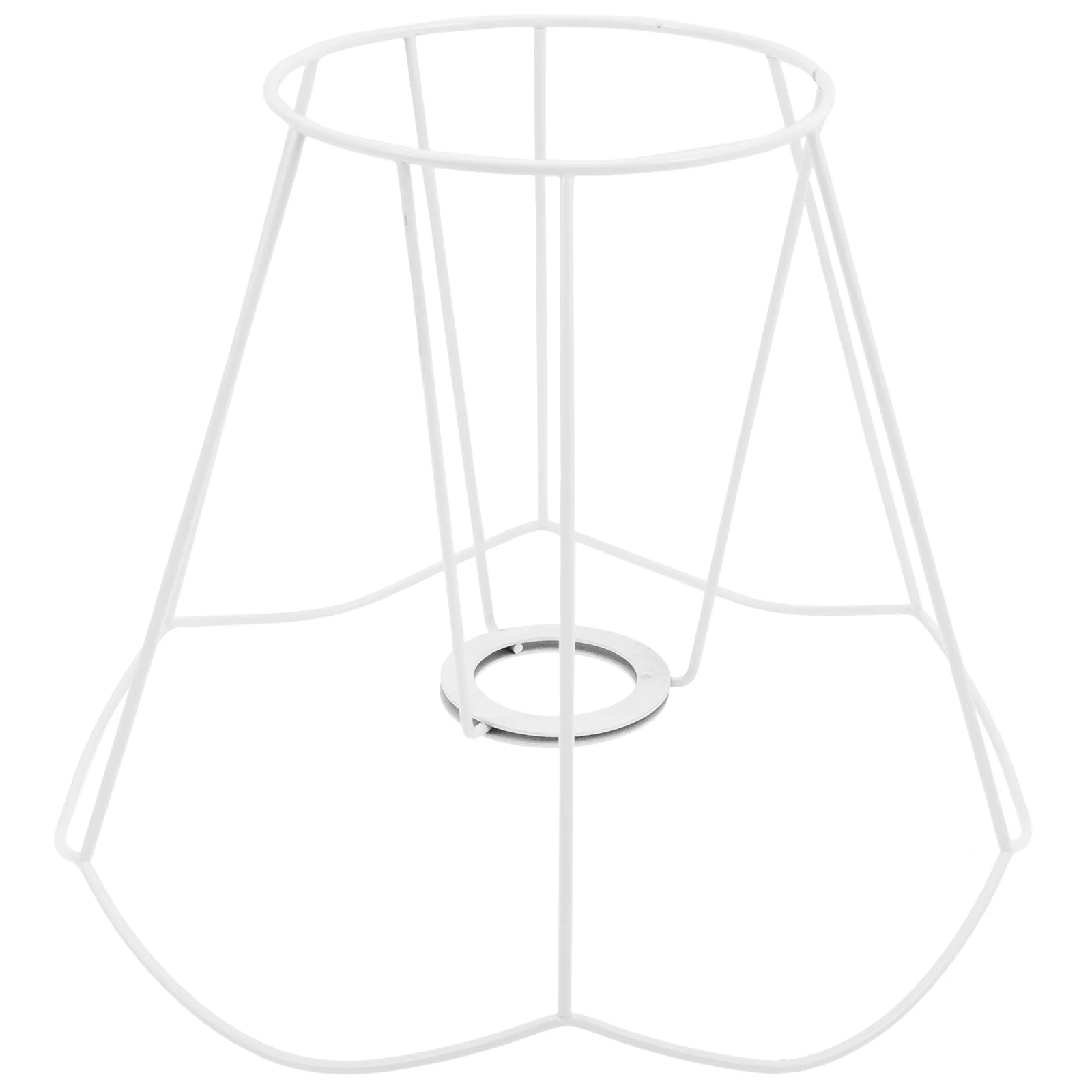 

Lamp Shade Lampshade Wire Diy Frame Ring Guard Bulb Holder Drum Cage Round Light Tablevintage Decorative Cover Frames Pendant