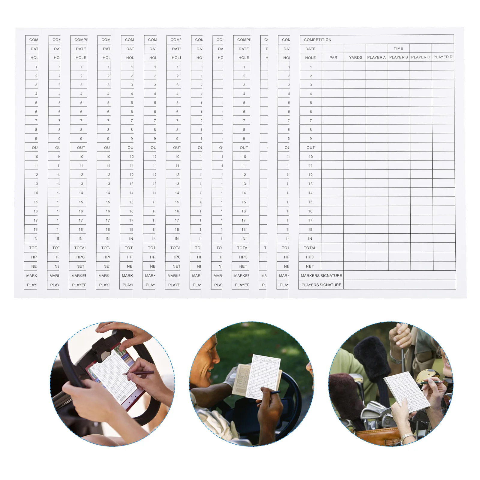 

Scorescorecardsheets Record Sportsholder Sheetcompetition Pad Scoreboard Book Paper Scorecards Tournament Scorebook Notepad