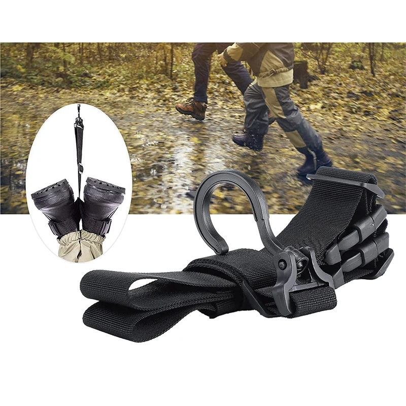 

1 pc Wader High Tube Boot Rain Shoes Hanger Hanging Strap Belt Drying Storage Tool Display Hook Shoerack