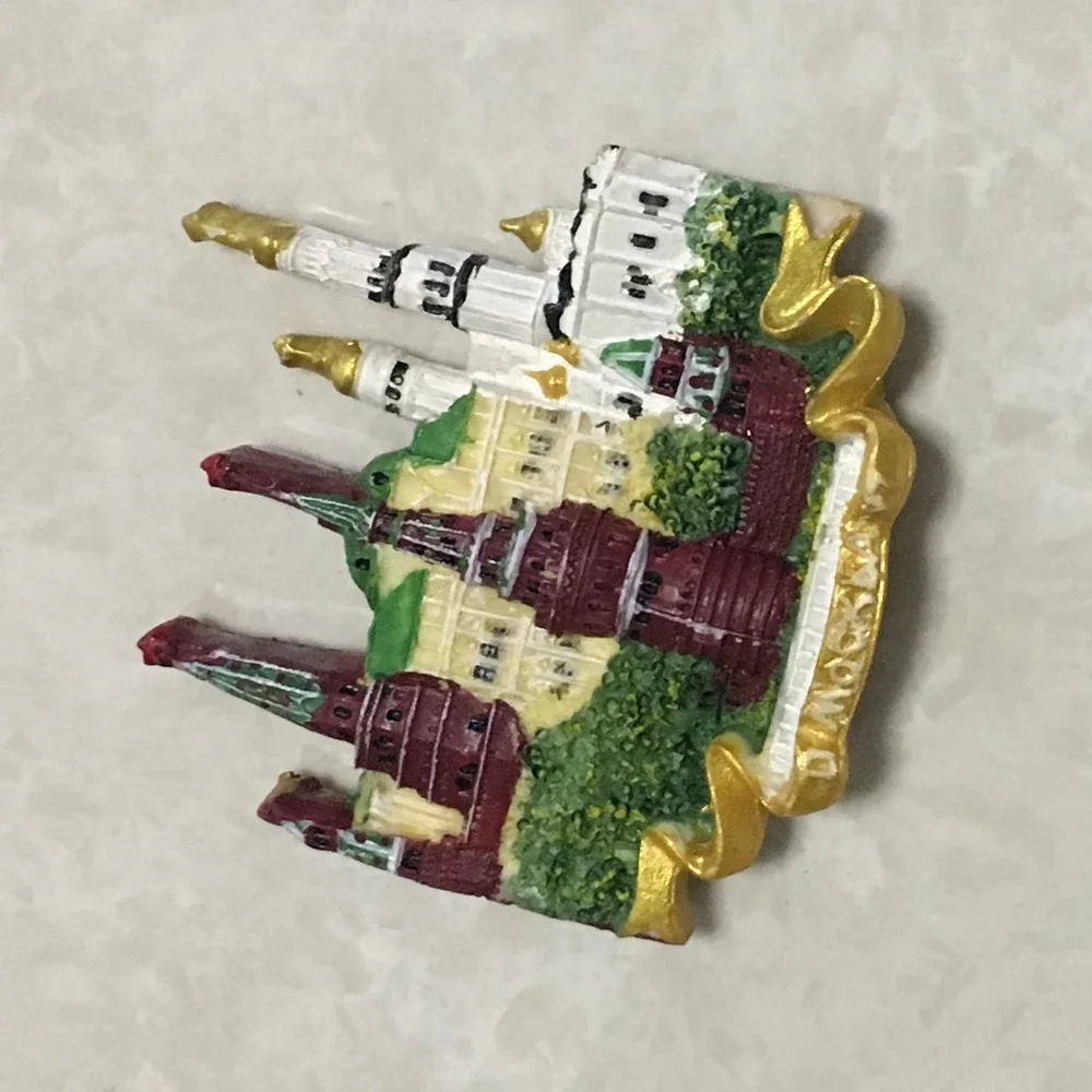 Российские москитные красные квадратные Магнитные Сувениры на холодильник