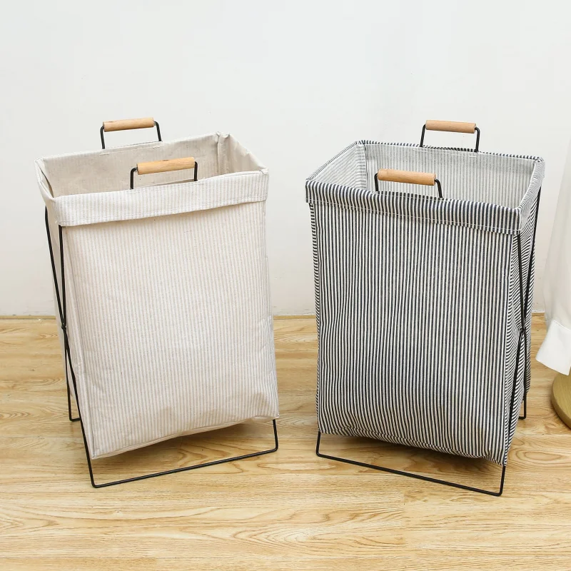 Водонепроницаемая корзина для белья из хлопка и льна грязной одежды хранения