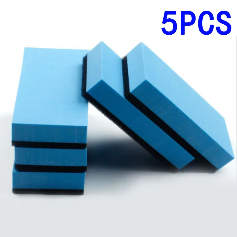 

5pcs Car Ceramic Coating EVA Sponge Glass Nano Coat Wax Applicator Pads Auto Waxing Polishing Accessories 7.5x5x1.5cm