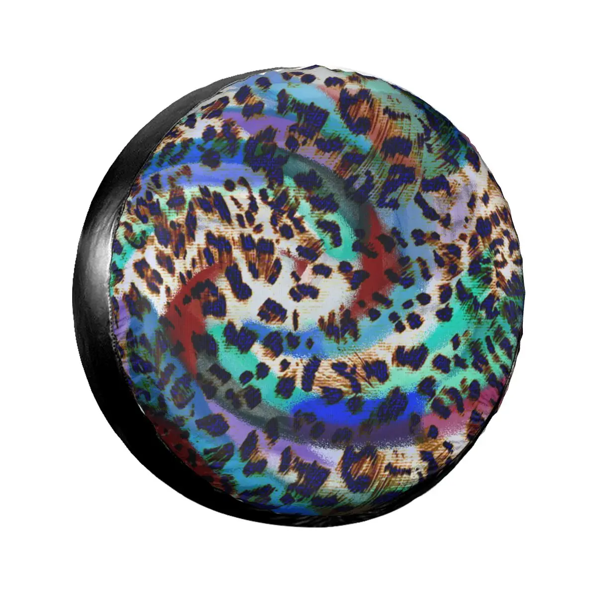 

Universal Car Tire Cover Case Spare Tire Wheel Bag Tyre Spare Storage Cover Polyester Leopard Print
