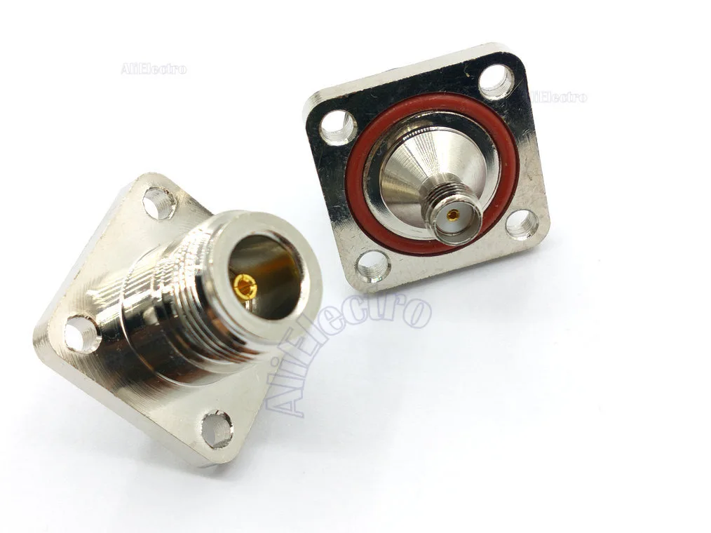 20 шт. медный радиочастотный соединитель типа N Мама в гнездо SMA фланцевая