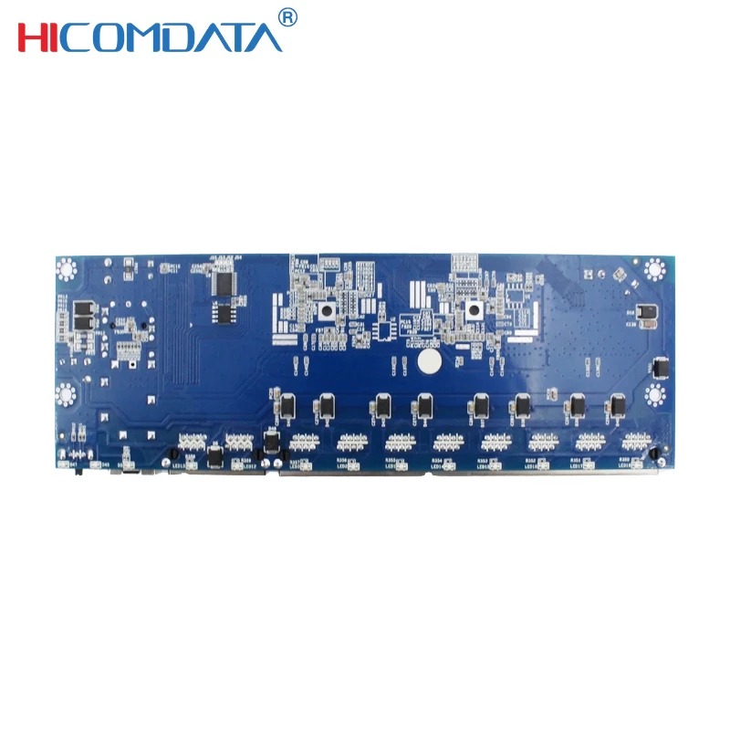 Коммутатор HICOMDATA Poe гигабитный 11 портов 1 Sfp 2 Rj45 8 POE 48 В стандарт IEEE802.3af сетевые