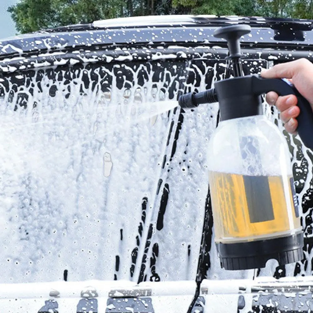 

2l Foam Watering Can Car Home Dual-use Hand-held Sprayer Car Washing Cleaning Tool Manual Watering Flower Pot