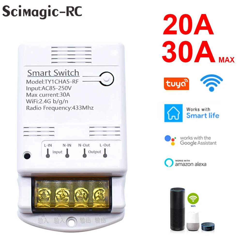 

Wi-Fi и 433 МГц высокомощный беспроводной пульт дистанционного управления, вытяжной вентилятор для заводской фермы, офиса, потолочная лампа