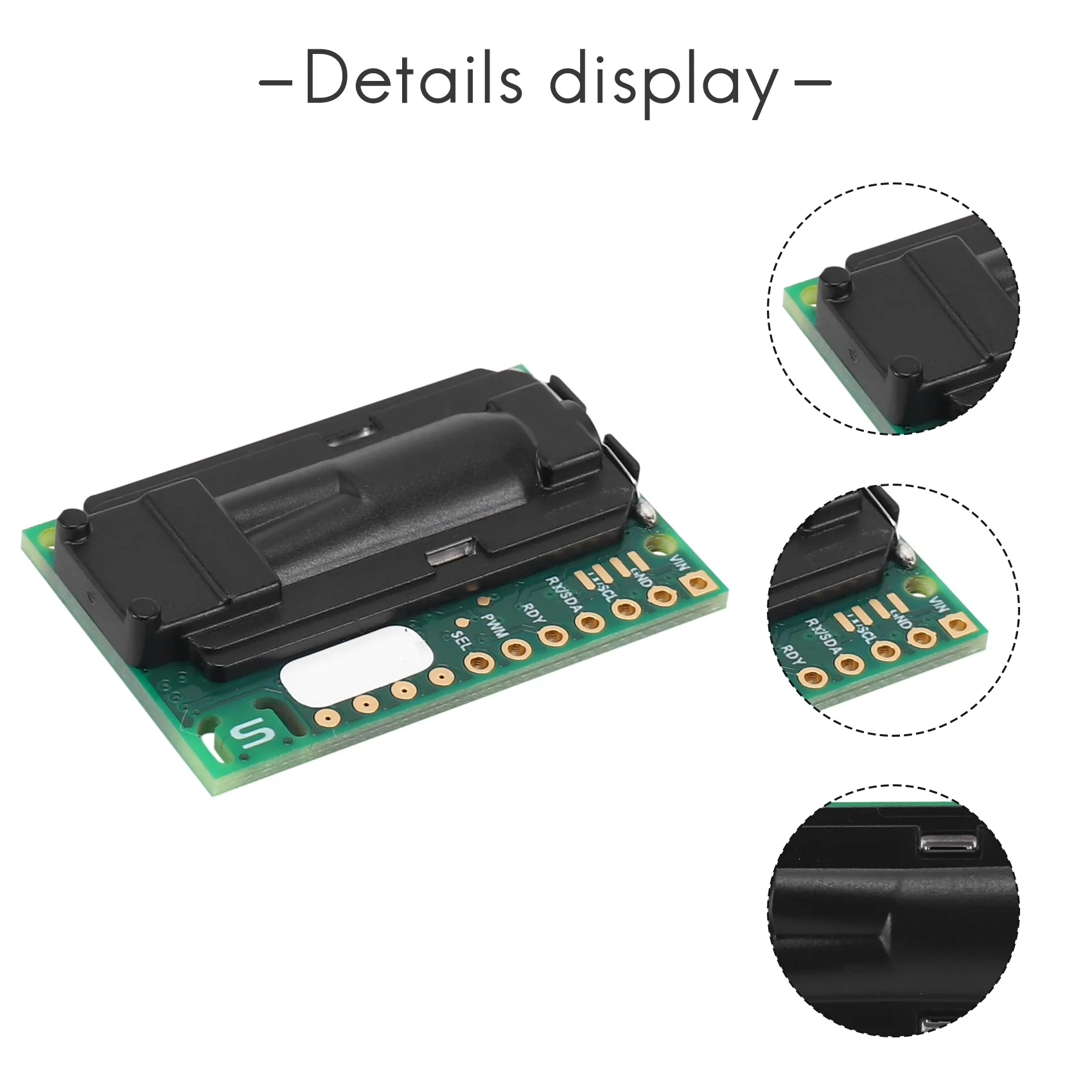 Модуль датчиков качества воздуха SCD30 для измерений CO2 и RH/T I2C Modbus PWM