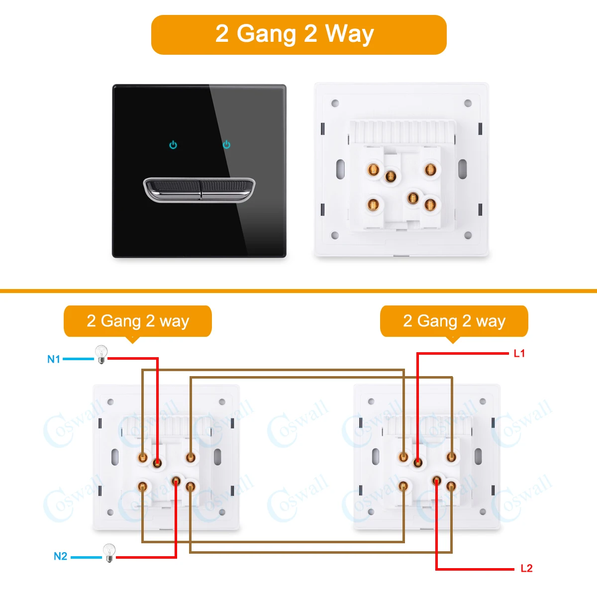 

Coswall переключатель 1/2/3/4 клавиш