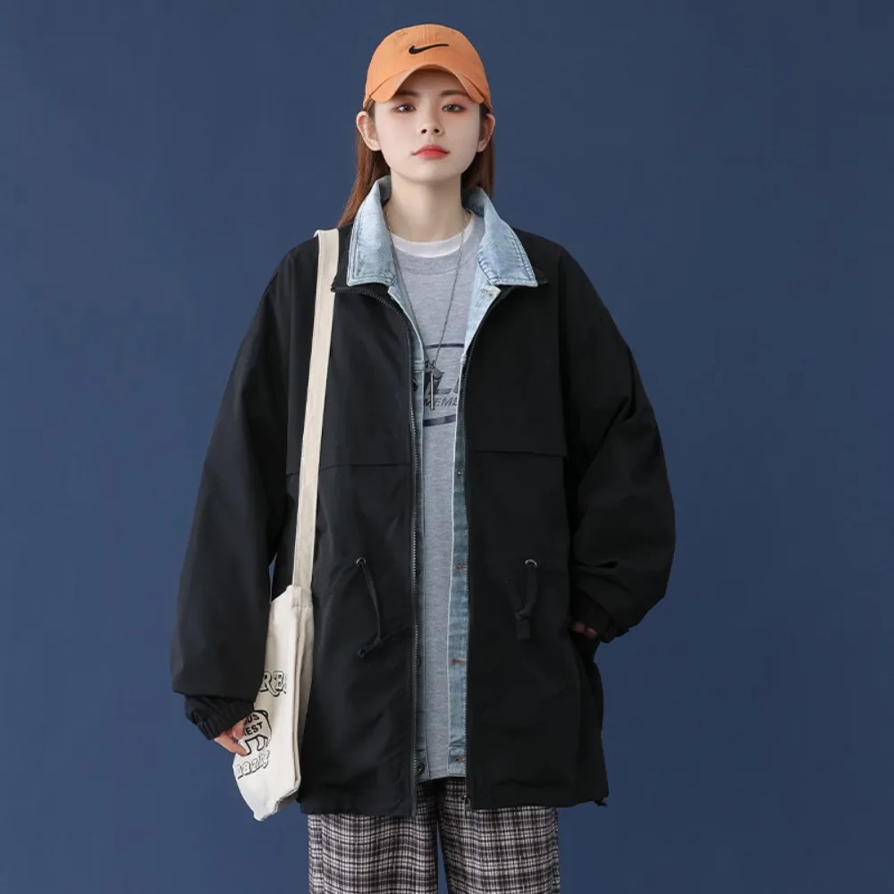 Новинка весна-осень 2023 свободное повседневное пальто модная искусственная