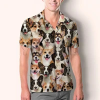 you will have a bunch of welsh corgies hawaiian3d all over printed hawaiian shirt mens for womens harajuku casual shirt unisex
