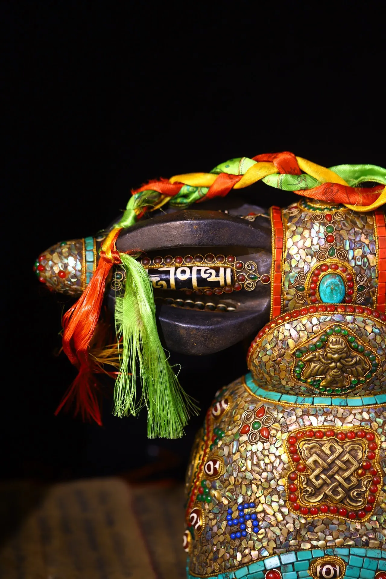 14 &quotКоллекция тибетского храма старый метеорит мозаика драгоценный камень gZi