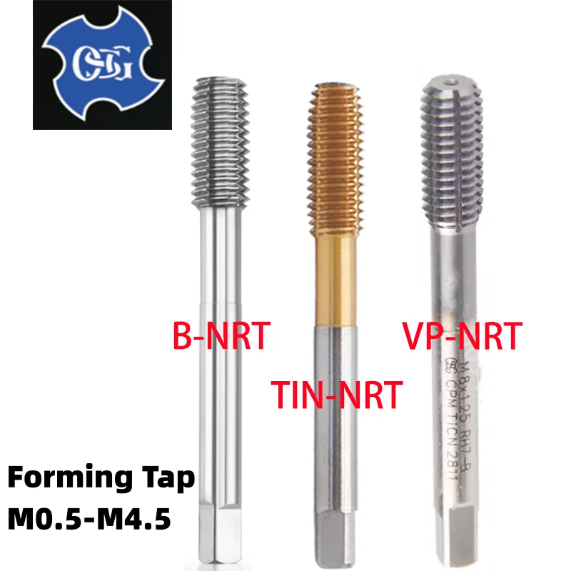 

1pcs OSG Forming Roll Tap With TIN/TICN M0.5M0.6M0.7M0.8M0.9M1-M1.8M2M2.2M2.3M2.5M2.6M3M3.5M4M4.5 Machine Screw Thread Taps