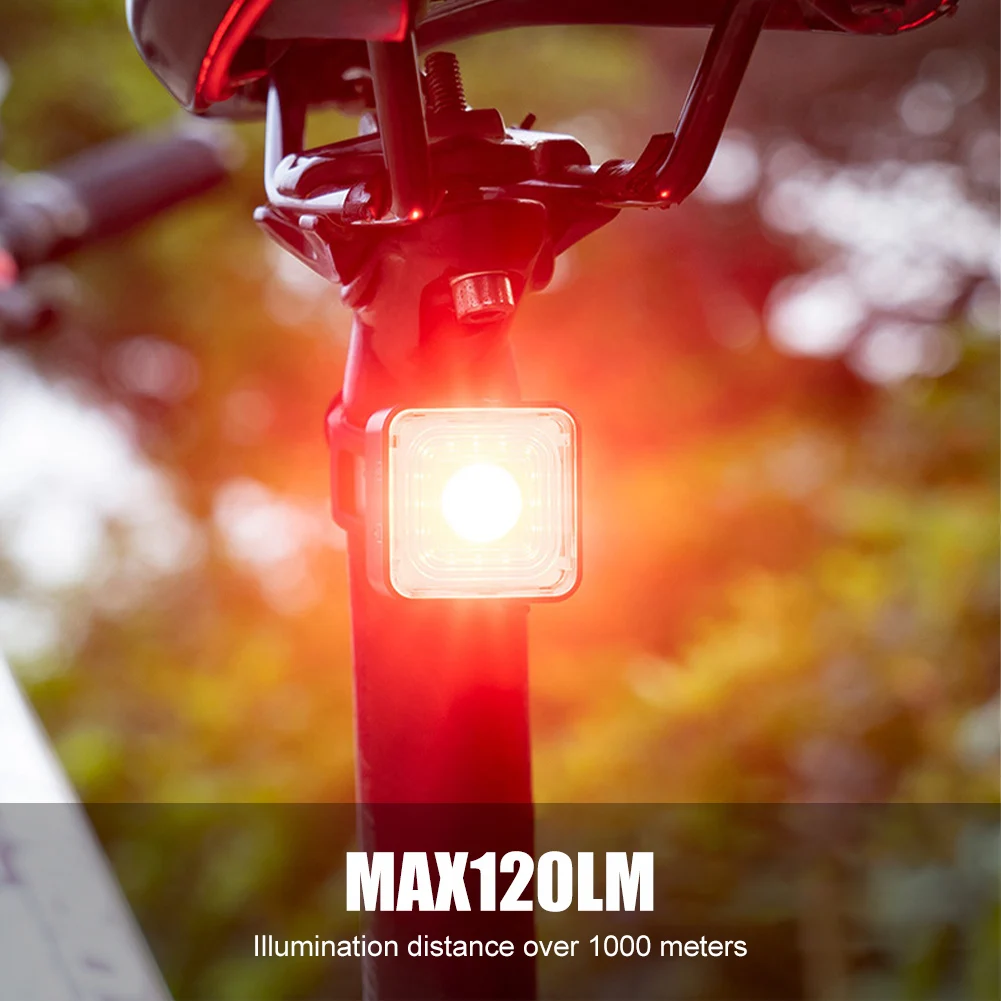 Велосипедный умный тормозной фонарь с датчиком яркости лм задние/передние