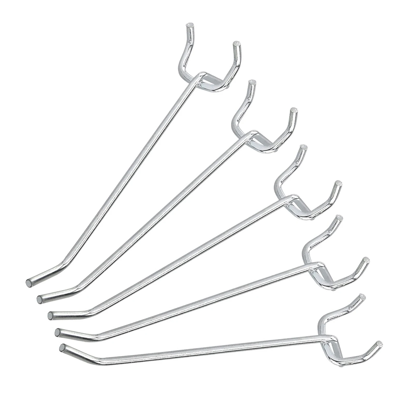 

50PCS Stainless Steel Pegboard Three-legged Hooks Universal Fit Hole Board Hook For Storage And Organizing A Wide Range Of Tool