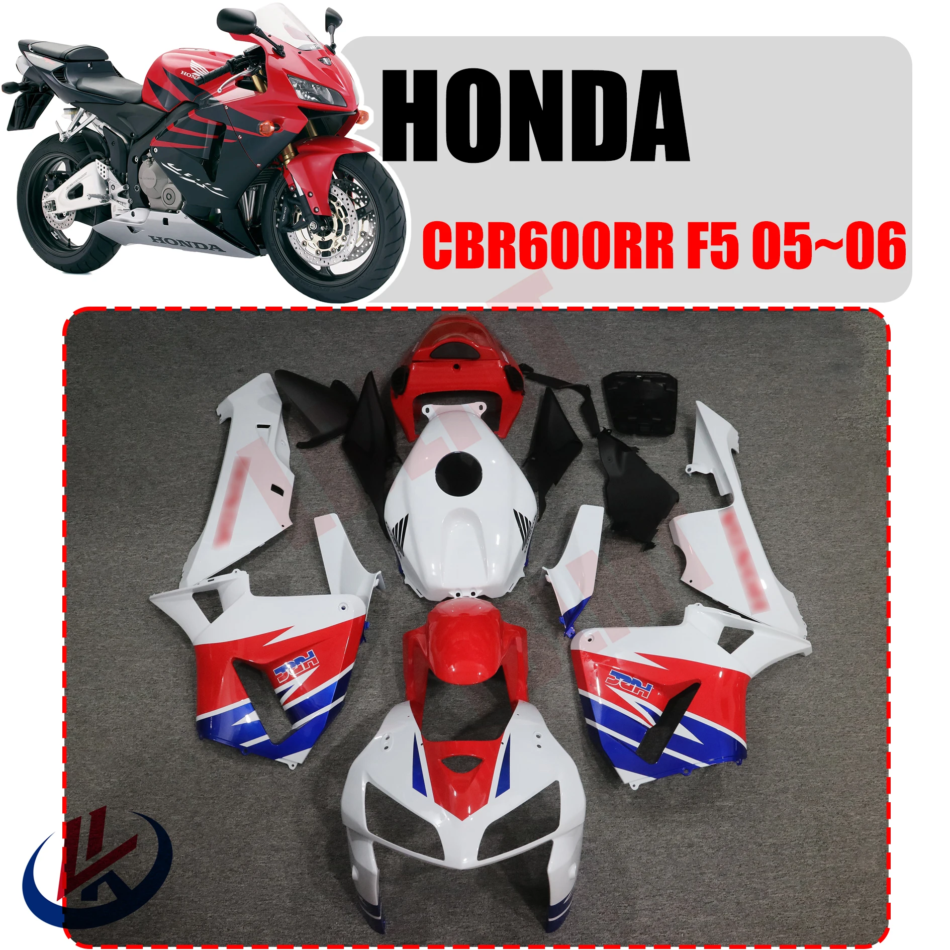 

Обтекатель для мотоцикла HONDA CBR600RR CBR 600RR CBR 600 RR F5 2005 2006, обтекатель для Honda CBR600rr 2005 2006