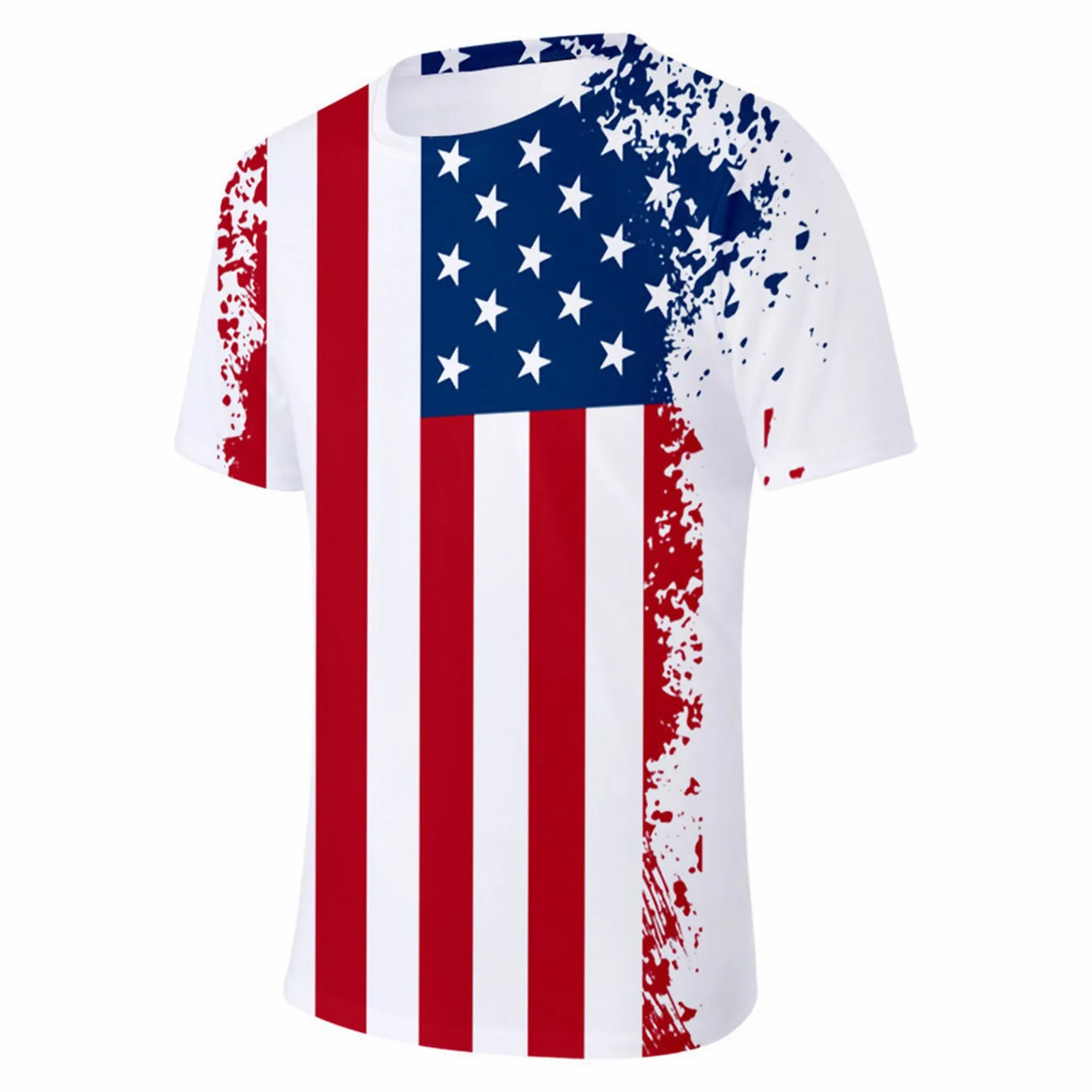 

Women Man USA Short Sleeve O Neck Print Tops Blouse T Shirt Kids Boys Girls T Shirts Hip Hop Aesthetic T Shirt Pullover Sports