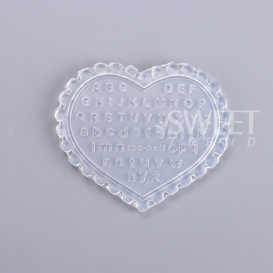 3D силиконовая форма для дизайна ногтей аксессуары сделай сам шаблон резки букв