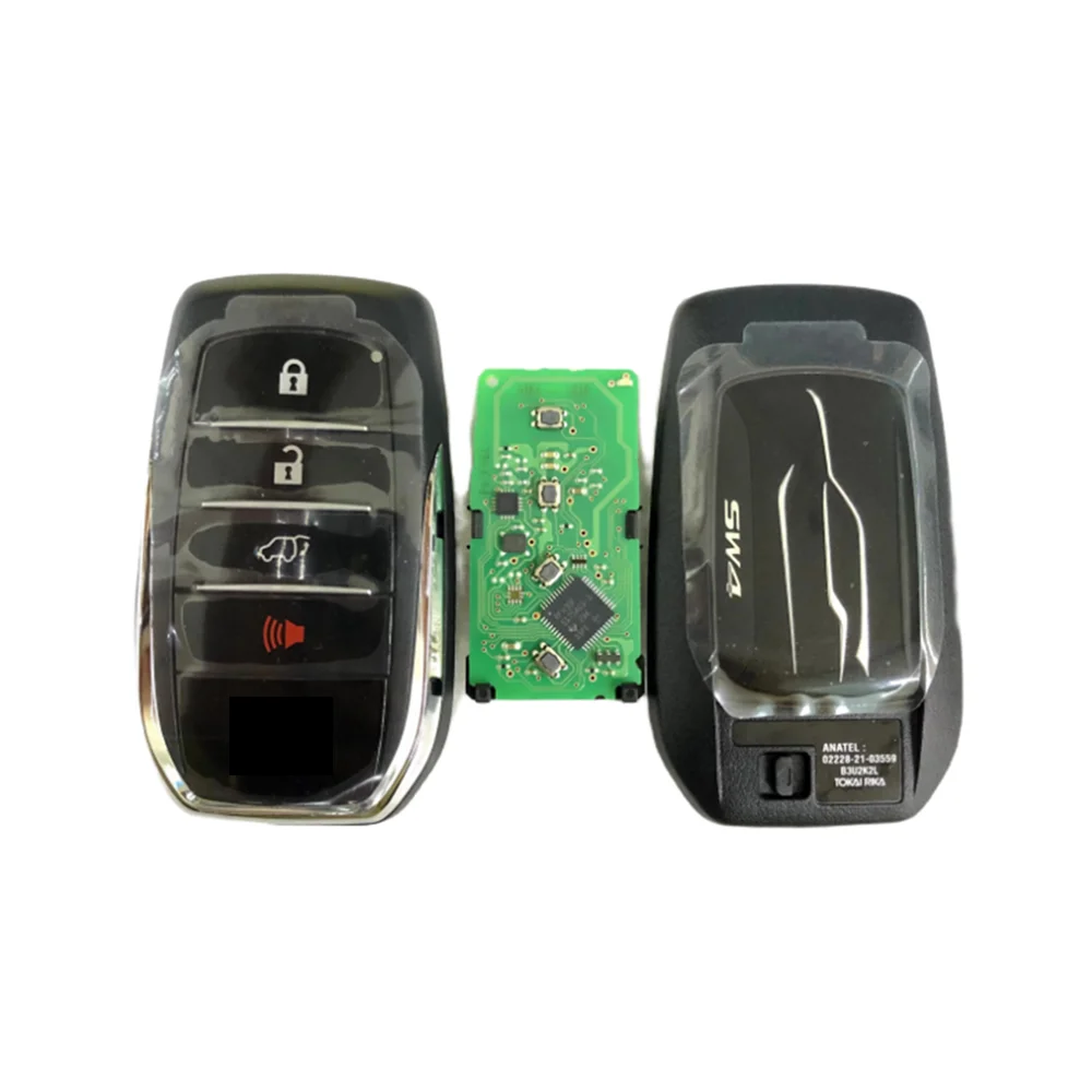 

Original Car Smart Key Fit for Toyota HILUX INOVA FORTUNER SW4 Keyless Entry Remote 0010 Board FCCID:B3U2K2L BM1ET 312/314MHZ 8A