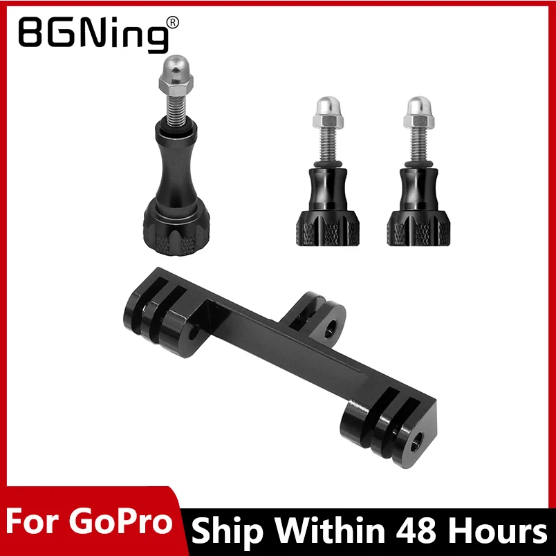 

BGNing Dual Mount Bracket Tripod Holder Professional Action Camera Handle Mount Adapter For Gopro Hero 9 8 insta360 one X 2 R