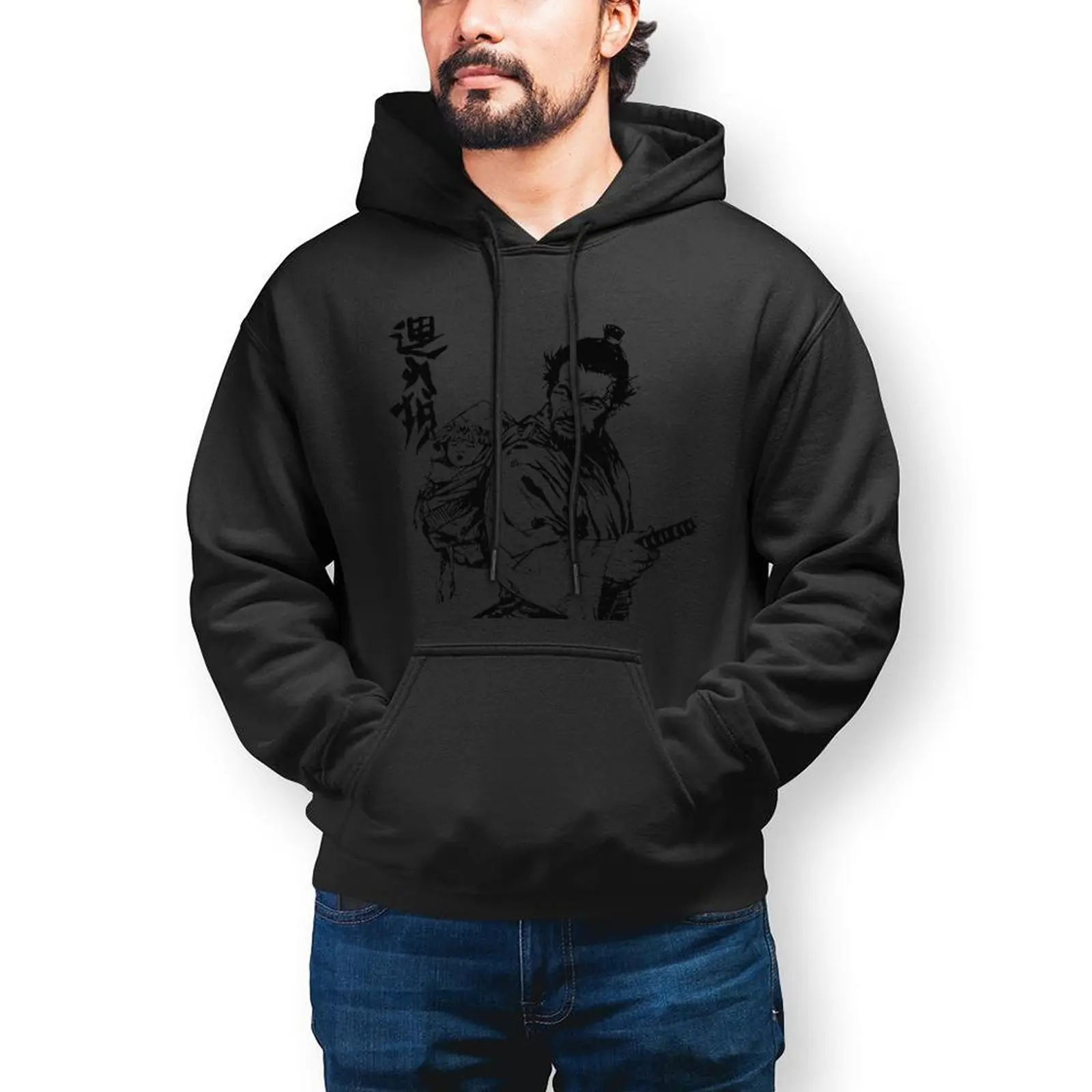 

Bushido Essentials Hoodie Autumn Lone Wolf and Cub Streetwear Sweatshirts Male Y2k Printed Oversized Pullover Hoodie