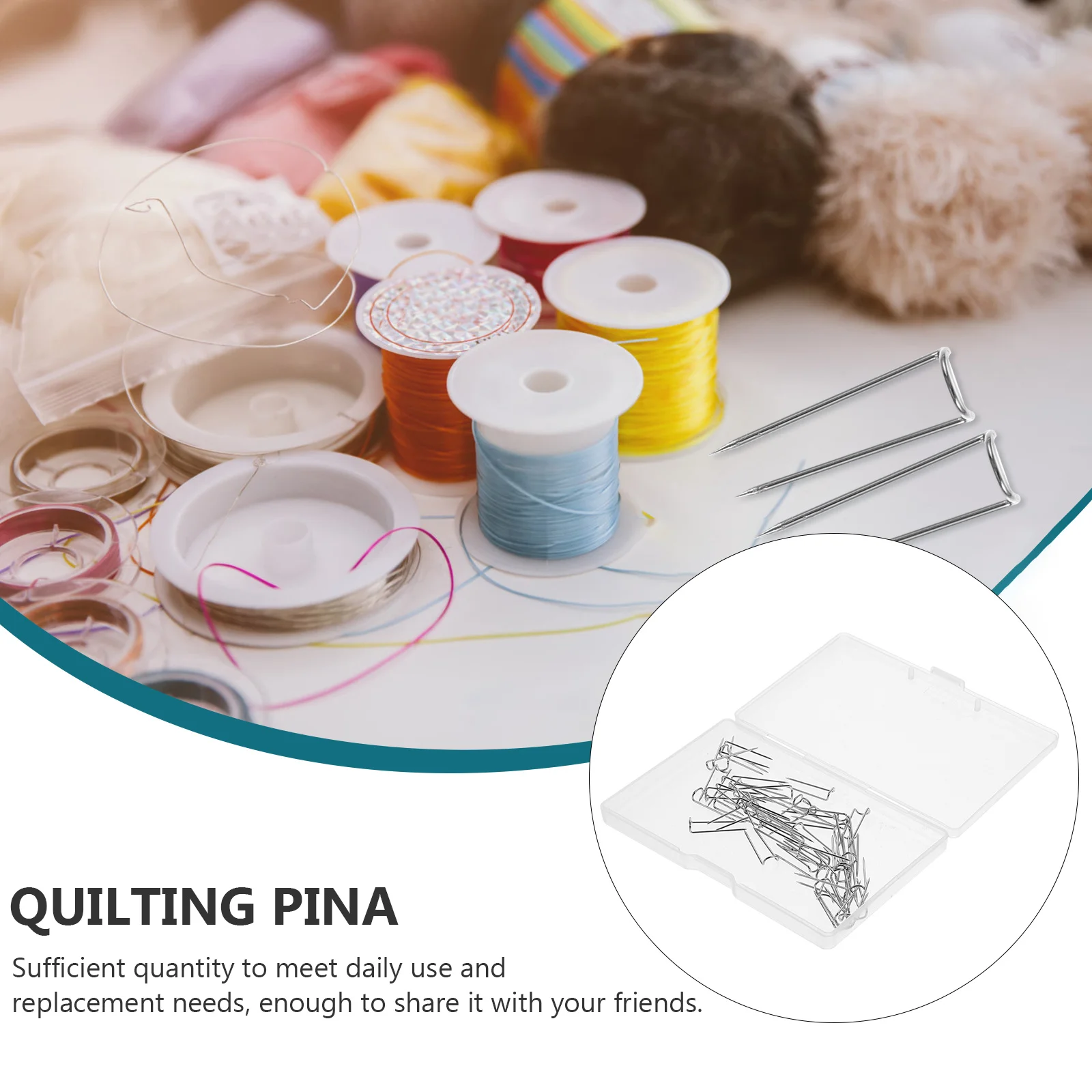 

50 Pcs Ornament Hanger Quilting Wreath Dressmaker Pin Craft Straight Stainless Steel U- Hangers Cute Locating