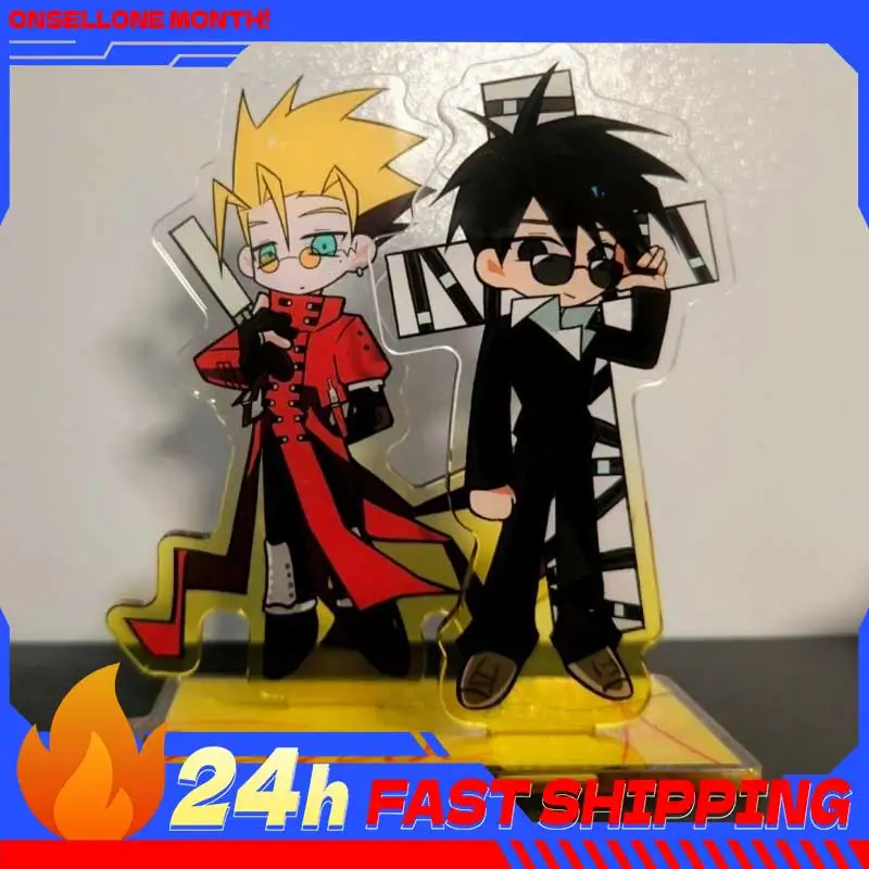 Фото Акриловая фигурка Ваша Стэмпдейд (Vash The Stampede) — коллекционная подставка-декор для аниме-фанатов №1