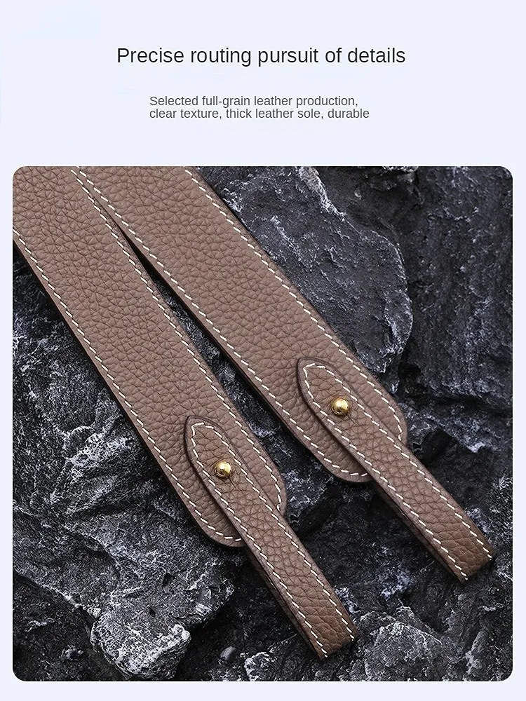 Custom Lindy Bag Evelyn Bag Shoulder Strap Bag Strap Vegetable Tanned Cowhide Togo Lychee Pattern Diagonal Shoulder Bag Strap