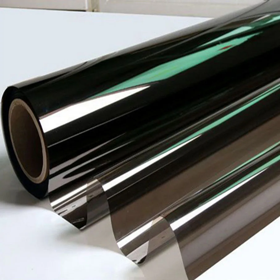 50 см x 10 м серая УФ-изоляция Автомобильная Тонировочная пленка VLT 50% 2-слойная Солнечная Защитная пленка клейкая