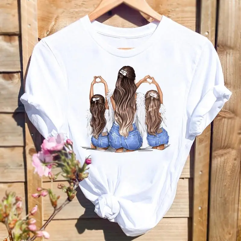 

Women Daughter 90s Trend 90s Graphic T Top Print T-shirts Mom Mother Mama Fashion Short Sleeve Summer Shirt Female Tee T-Shirt