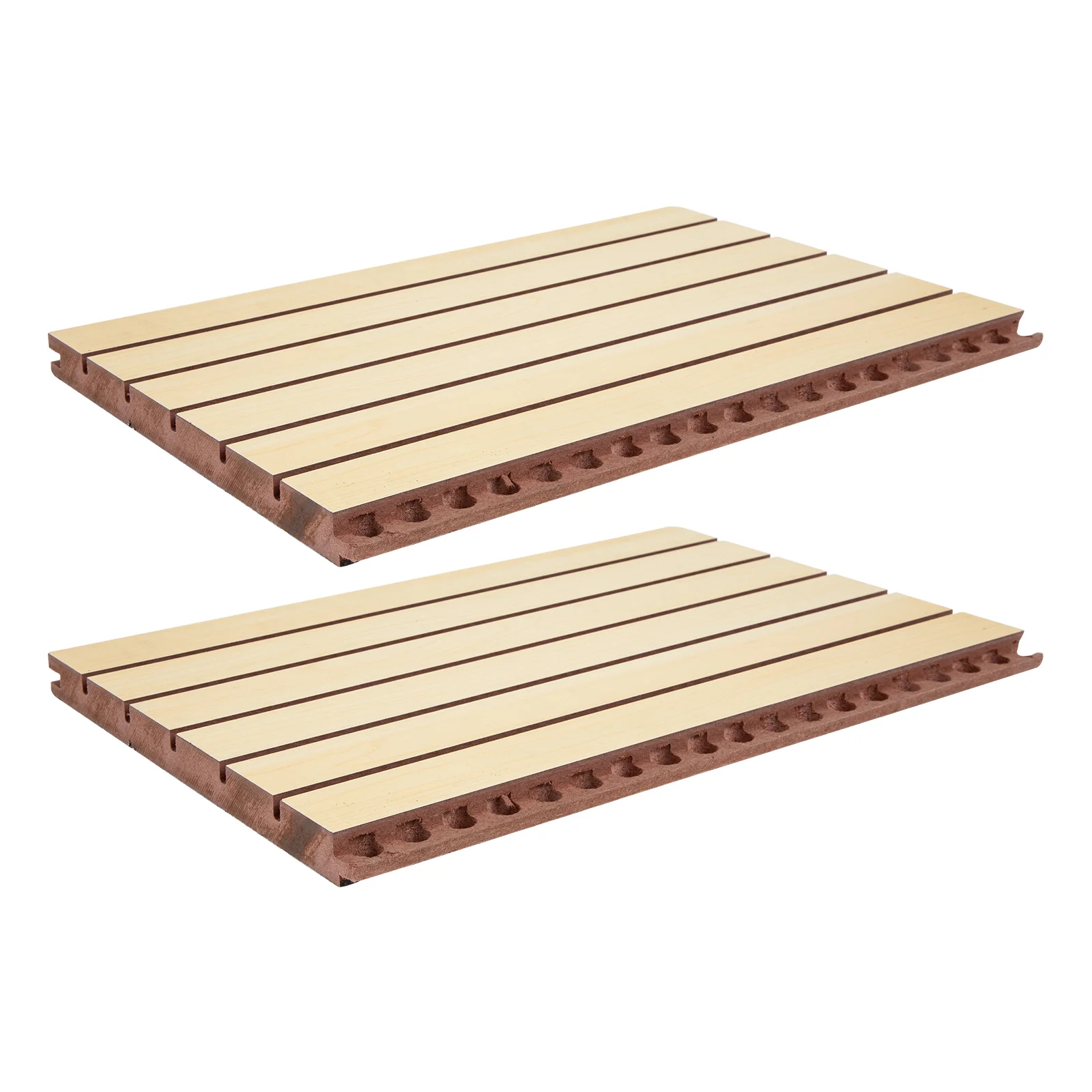 

2Pcs Indoor Acoustic Panel Wooden Sound-proof Board KTV Sound-absorbing Panel