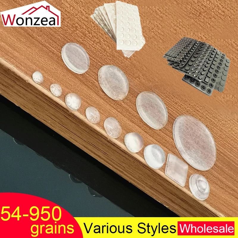 

Self-adhesive Rubber Damper Buffer PadFurniture Door Stopper Durable Collision Cushion Prevent Noisy Bumper Silicone Pad