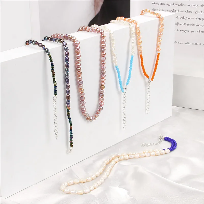 Романтическое украшение для шеи из изящных драгоценностей с жемчугом барокко для женщин, подарок на свадебную вечеринку, изящный оптовый продаж.