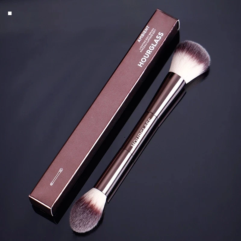 

HOURGLASS Ambient Lighting Edit Brush - Hourglass Double-Ended Perfection Powder Foundation Brush Highlighter Blush Brush