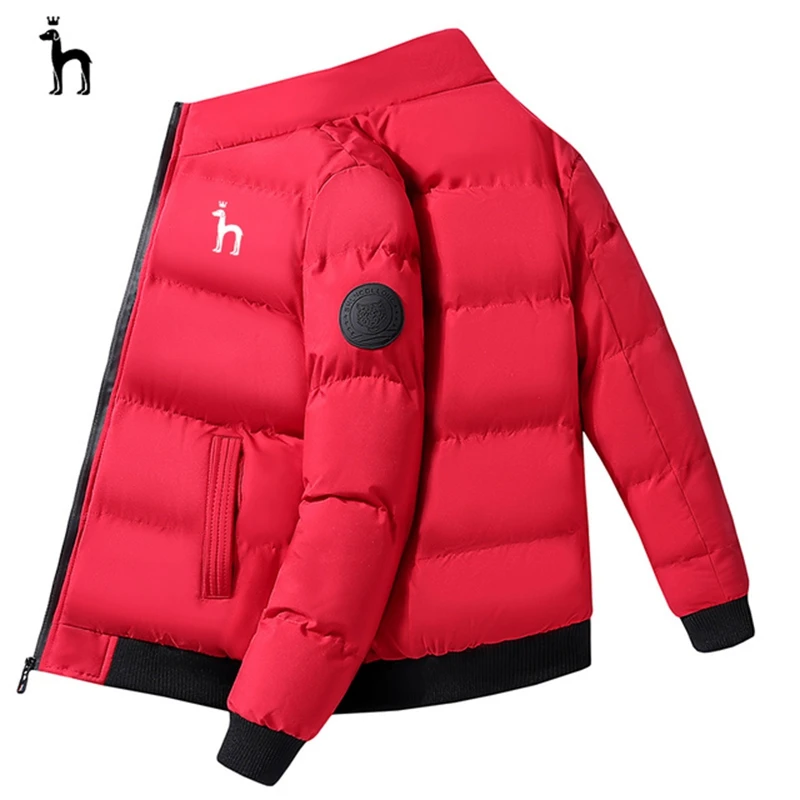 HAZZYS – Winter 2022, men's windbreaker, zippered, casual, fashionable, outdoor jacket jacket, cotton jacket, down jacket