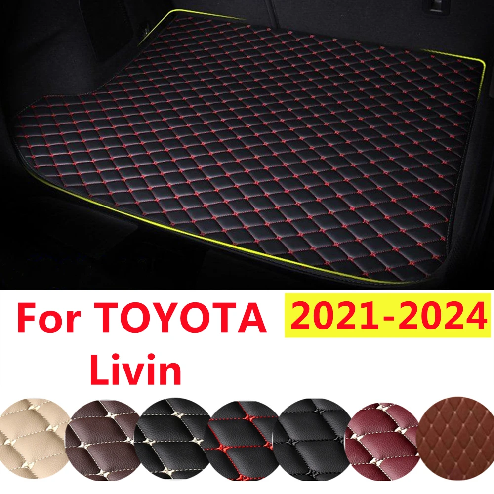 YJ XPE Leather All Weather Custom Fit For TOYOTA Livin 2024 23-2021 AUTO Accessories Car Trunk Mat Rear Cargo Liner Cover Carpet