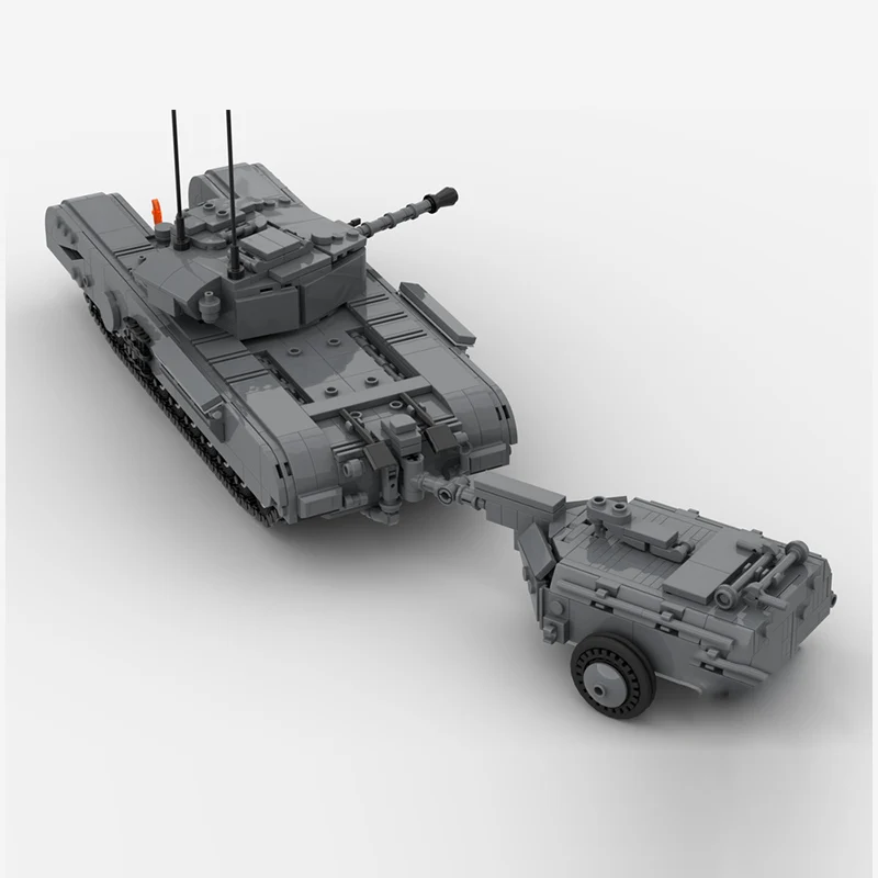 Фото Военные танки QWERT: Модель MOC, конструктор, военная техника, модульные технологии, подарки, праздничный набор для сборки, детские игрушки №1