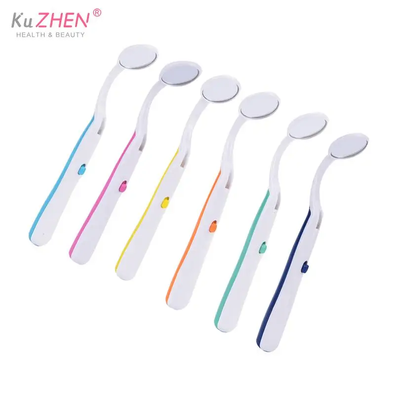 Fashion Dental Mirror With Led Light Inspect Instrument Checking Mirror Dentist Oral Super Bright Anti-fog Mouth Mirror Tooth