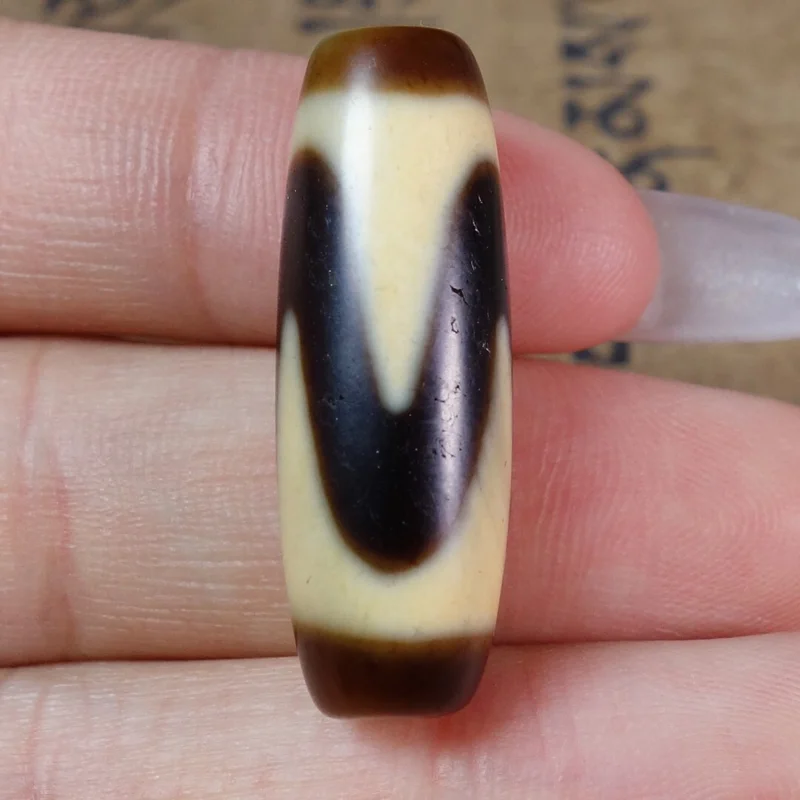 Гималайский счастливый Тибетский Старый Агат зуб тигра DZI бусины амулет кулон GZI