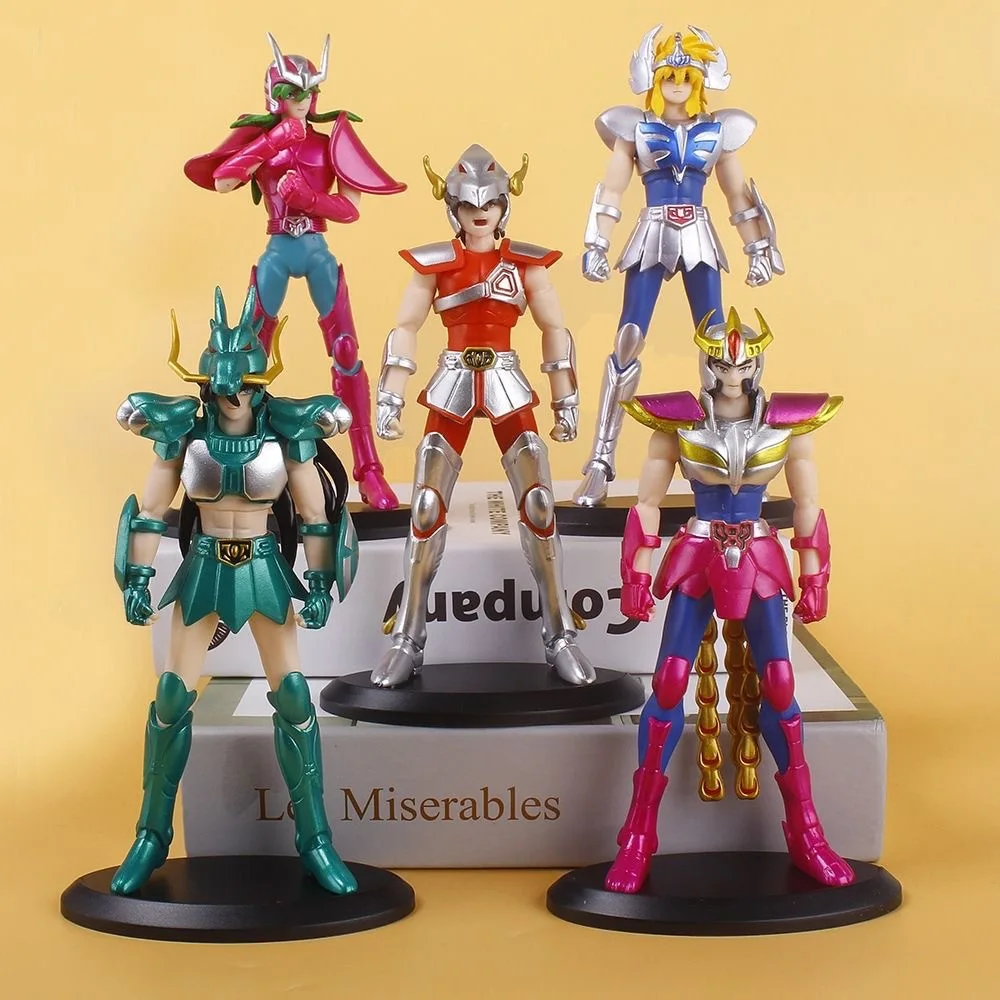 Wonderful Cool Gorgeous Fantasy Saint Seiya Shiryu Hyoga Shun Ikki ПВХ Фигурка Настольная Аниме Модель Игрушки