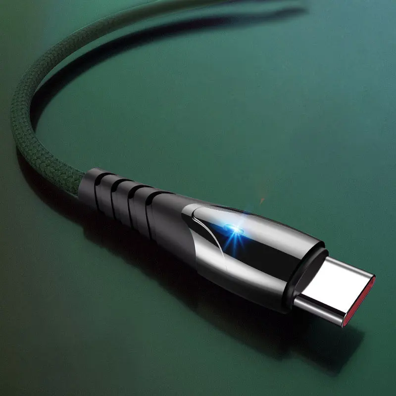 

Кабель USB Type-C с подсветкой, 6 А, 66 Вт