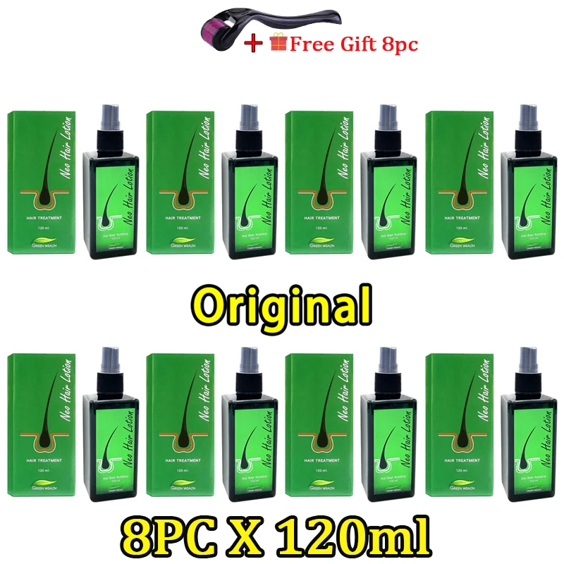 

8 шт. x 120 мл Нео лосьон для волос для роста волос сывороточная эсенция против выпадения волос лечение мужчин t рост волос для мужчин женщин му...