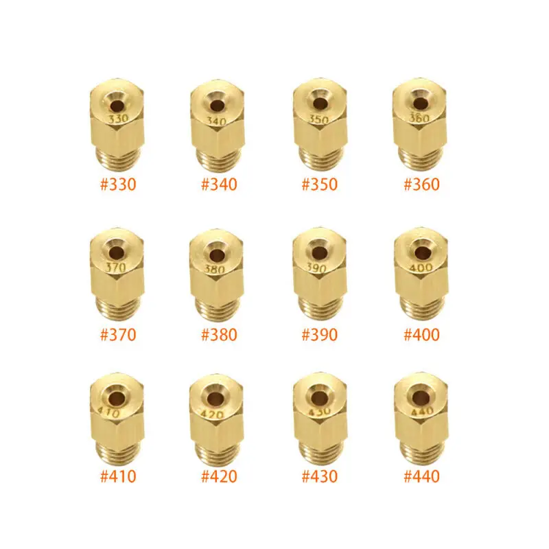 

Основной струйный карбюратор для Mikuni VM TM Carb #330- #440 Jets, мотоциклетные новые и высококачественные аксессуары, 12 шт./компл.