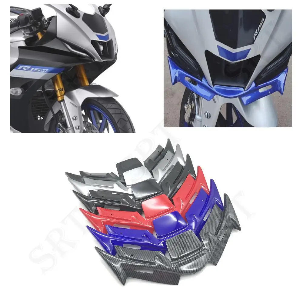 

For Yamaha YZFR15 YZF R15 V4 Motorcycle Accessories Front Fairing Guard Wind Wing Aerodynamic Winglet Decorative plate 2021 2022