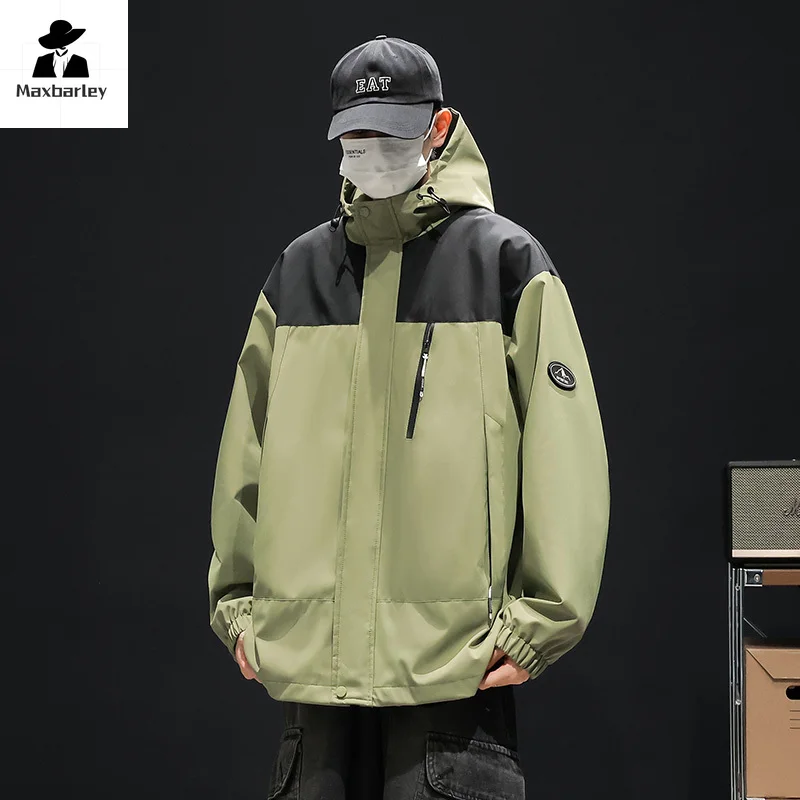 Весенне-осенняя мужская куртка высокого качества водонепроницаемая