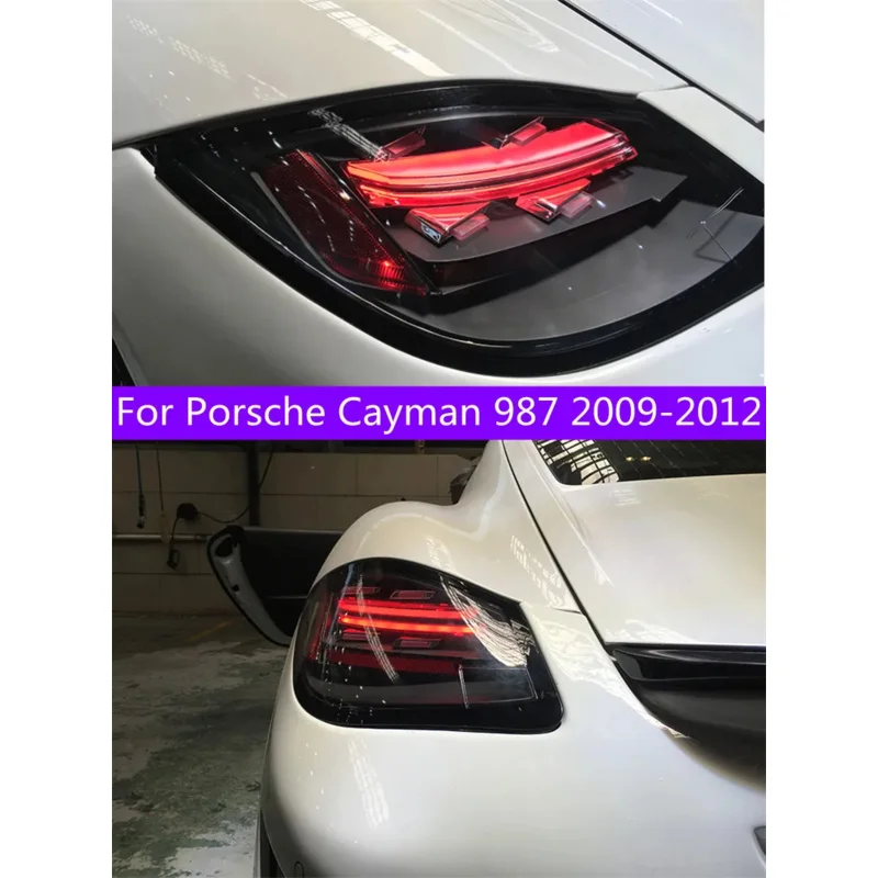 Автомобильные светодиодные задние фонари для Porsche Cayman 987 в сборе 2009-2012 боксер DRL