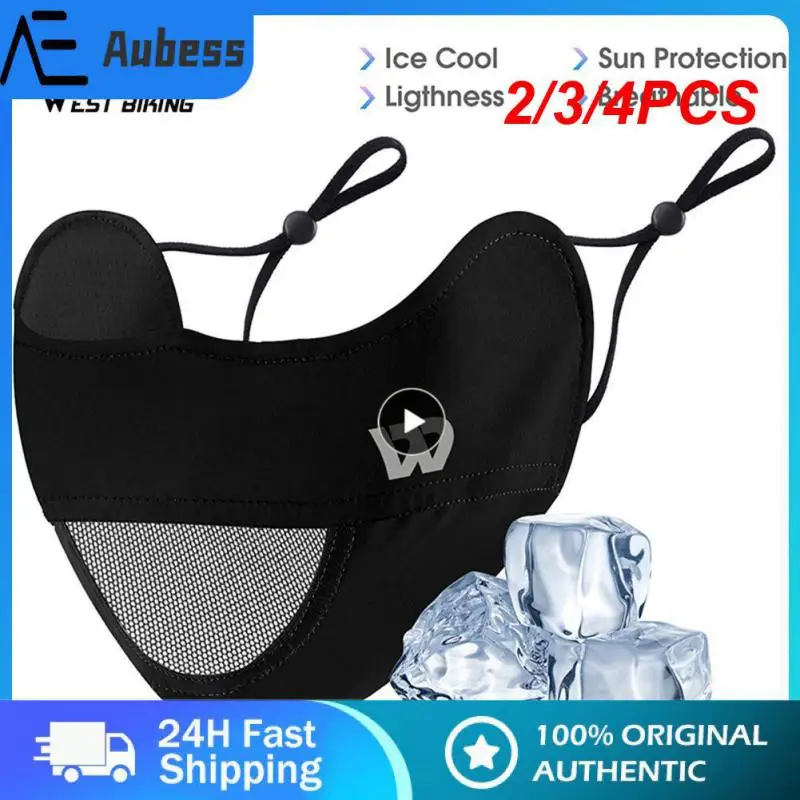 

2/3/4PCS Transparent Goggle Mask Washable Uv Protection Face Mask One Size Eye Protection Corner Bicycle Face Mask Outdoor Mask